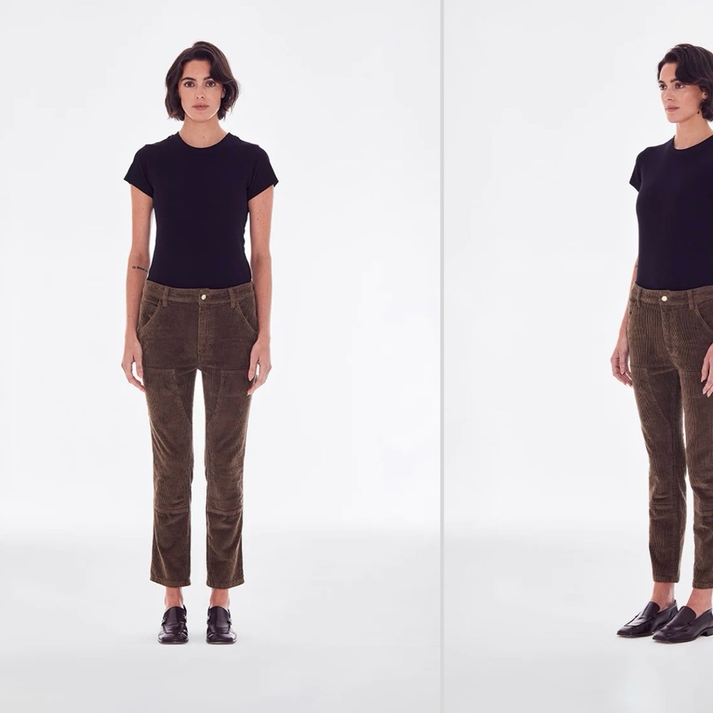 Women's Corduroy Pants in Brown